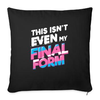 Funny transgender - Sofa pillowcase 17,3'' x 17,3'' (45 x 45 cm) - black - Front