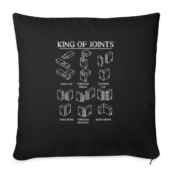 Scie circulaire Bricolage Magasin Menuisier Outil Menuisier - Housse de coussin décorative 45 x 45 cm - noir - Devant