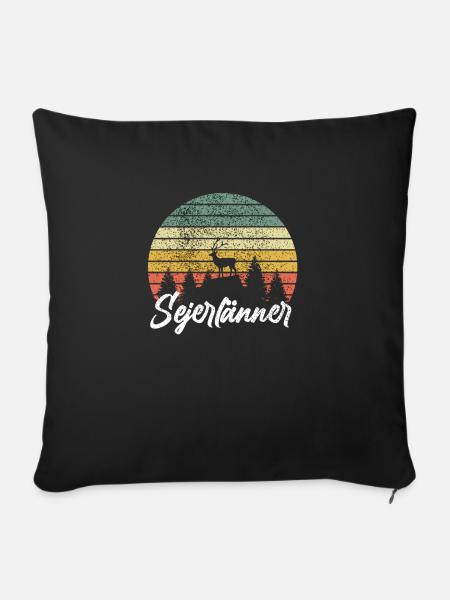 Sejerlänner - Siegen Wittgenstein Siegerland - Sofakissenbezug 45 x 45 cm - Schwarz