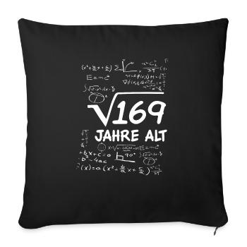 13. Kindergeburtstag Dreizehn Jahre Alt - Lustiges - Sofakissenbezug 45 x 45 cm - Schwarz - Vorne