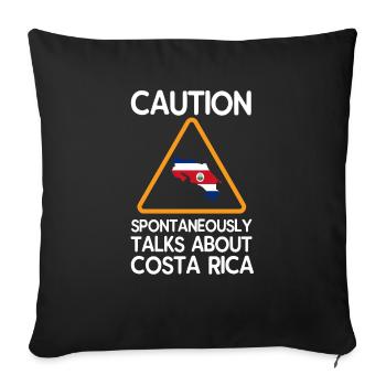 Costa Rica - Sofakissenbezug 45 x 45 cm - Schwarz - Vorne