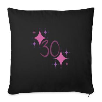 30. - Housse de coussin décorative 45 x 45 cm - noir - Devant