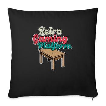 Retro Original Gaming For Board Game Lovers - Sofakissenbezug 45 x 45 cm - Schwarz - Vorne