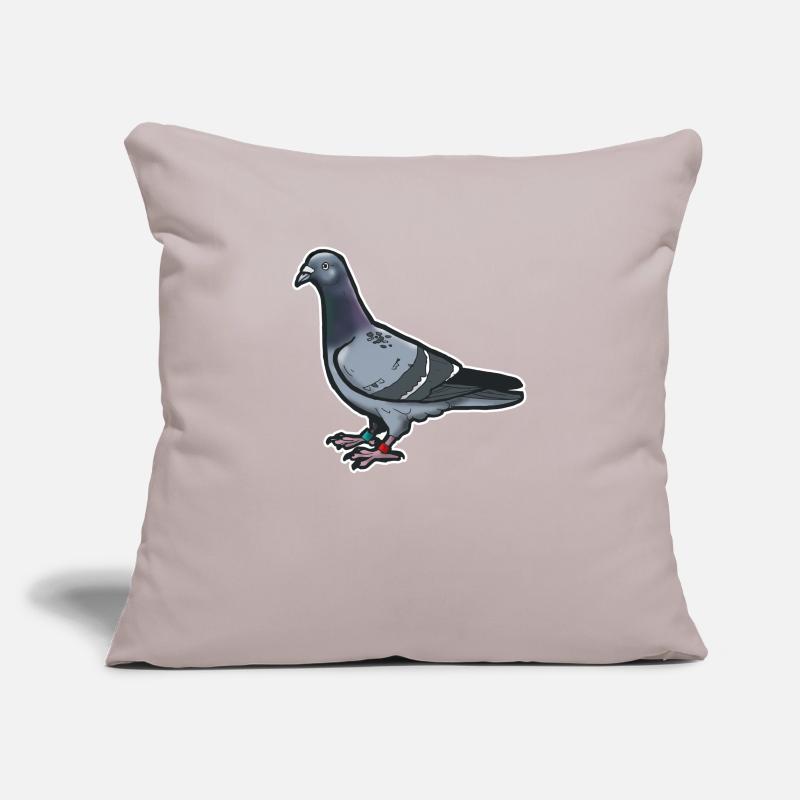 Comic Lustige Taube Vogel Geschenkidee Brieftaube Sofakissenbezug 45 x 45 cm