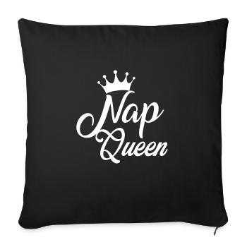 NAP QUEEN - Sofa pillowcase 17,3'' x 17,3'' (45 x 45 cm) - black - Front
