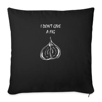 Fig Plant Fruit Gift Gifts - Sofa pillowcase 17,3'' x 17,3'' (45 x 45 cm) - black - Front
