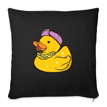 Un gangster, un petit bandit, un voleur cool. - Housse de coussin décorative 45 x 45 cm - noir - Devant