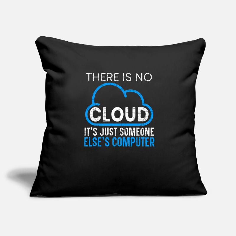 Il n’y a pas de programmeur logiciel de programmation cloud Housse de coussin décorative 45 x 45 cm