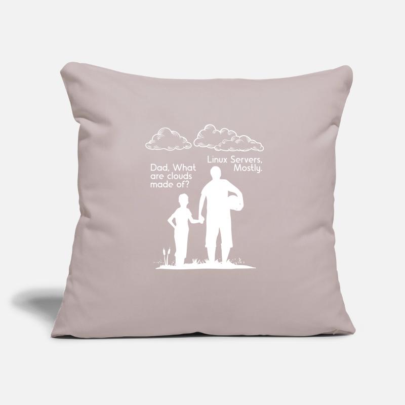 De What Clouds Coder programmeur Housse de coussin décorative 45 x 45 cm