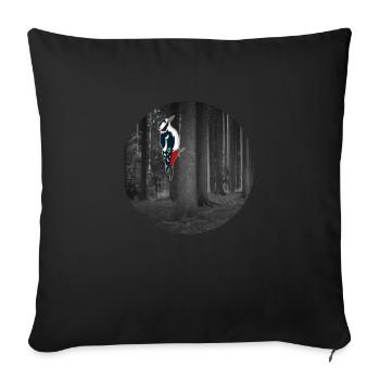 Picts de conception de T-shirt cadeau - Housse de coussin décorative 45 x 45 cm - noir - Devant