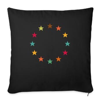 Europe Europe - Housse de coussin décorative 45 x 45 cm - noir - Devant