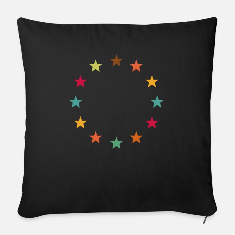 Europa Europa - Sofakissenbezug 45 x 45 cm - Schwarz