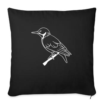 Pics de 100000 - Housse de coussin décorative 45 x 45 cm - noir - Devant