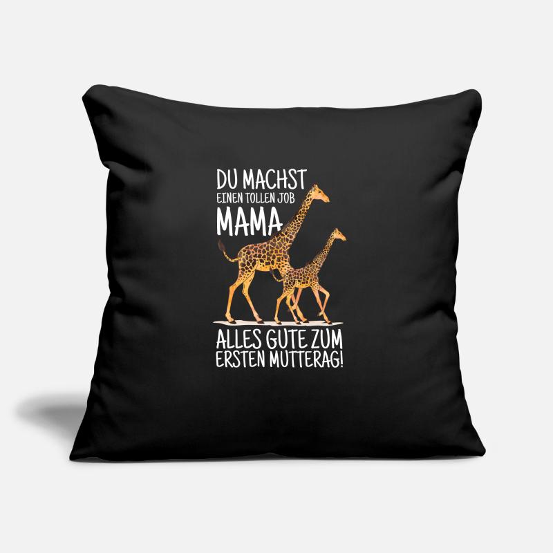 Muttertag Mutter Mummy Giraffe Spruch Geschenk Sofakissenbezug 45 x 45 cm