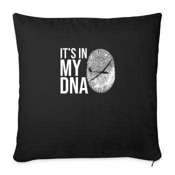 My DNA Gliding Glider Pilot Gift - Sofa pillowcase 17,3'' x 17,3'' (45 x 45 cm) - black - Front