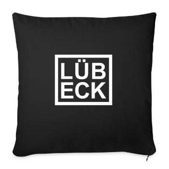 Lübeck Box - Housse de coussin décorative 45 x 45 cm - noir - Devant