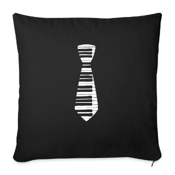 Piano Piano Piano Player Pianist Grand Piano Music - Sofa pillowcase 17,3'' x 17,3'' (45 x 45 cm) - black - Front