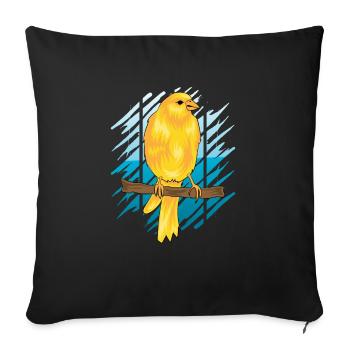 CANARY by The Manzanita´s - Sofakissenbezug 45 x 45 cm - Schwarz - Vorne