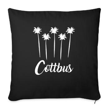 Cottbus - Housse de coussin décorative 45 x 45 cm - noir - Devant