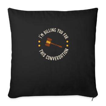 Je m’en charge pour ce que je vais faire - Housse de coussin décorative 45 x 45 cm - noir - Devant
