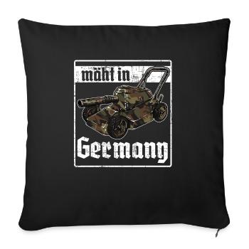 Mähen für Männer Rasenmähen Rasenpflege Garten - Sofakissenbezug 45 x 45 cm - Schwarz - Vorne