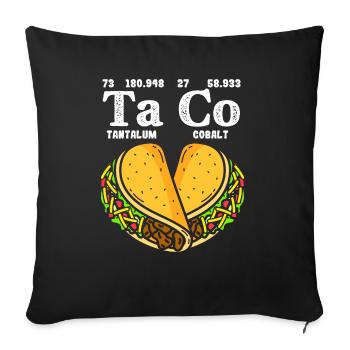 la science - Housse de coussin décorative 45 x 45 cm - noir - Devant