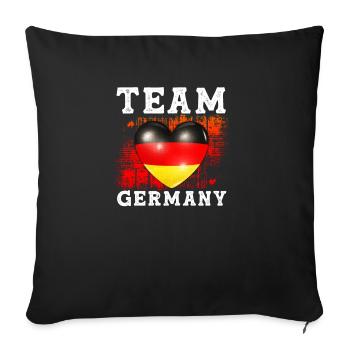 Team Germany Germany Football German Gift - Sofa pillowcase 17,3'' x 17,3'' (45 x 45 cm) - black - Front
