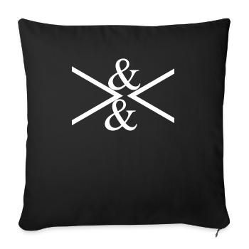 Résumé - Housse de coussin décorative 45 x 45 cm - noir - Devant