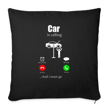 mechanic - Sofa pillowcase 17,3'' x 17,3'' (45 x 45 cm) - black - Front