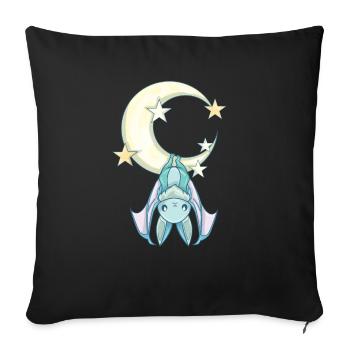 Nu Goth, Pastel Goth Aesthetic, Witchy Creepy Cute - Sofa pillowcase 17,3'' x 17,3'' (45 x 45 cm) - black - Front