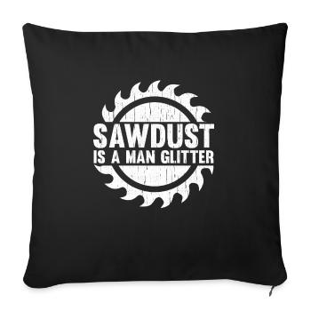 Menuisier menuisier menuisier sort cadeau - Housse de coussin décorative 45 x 45 cm - noir - Devant