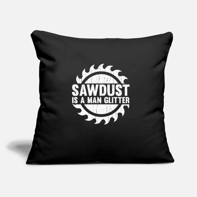 Menuisier menuisier menuisier sort cadeau Housse de coussin décorative 45 x 45 cm