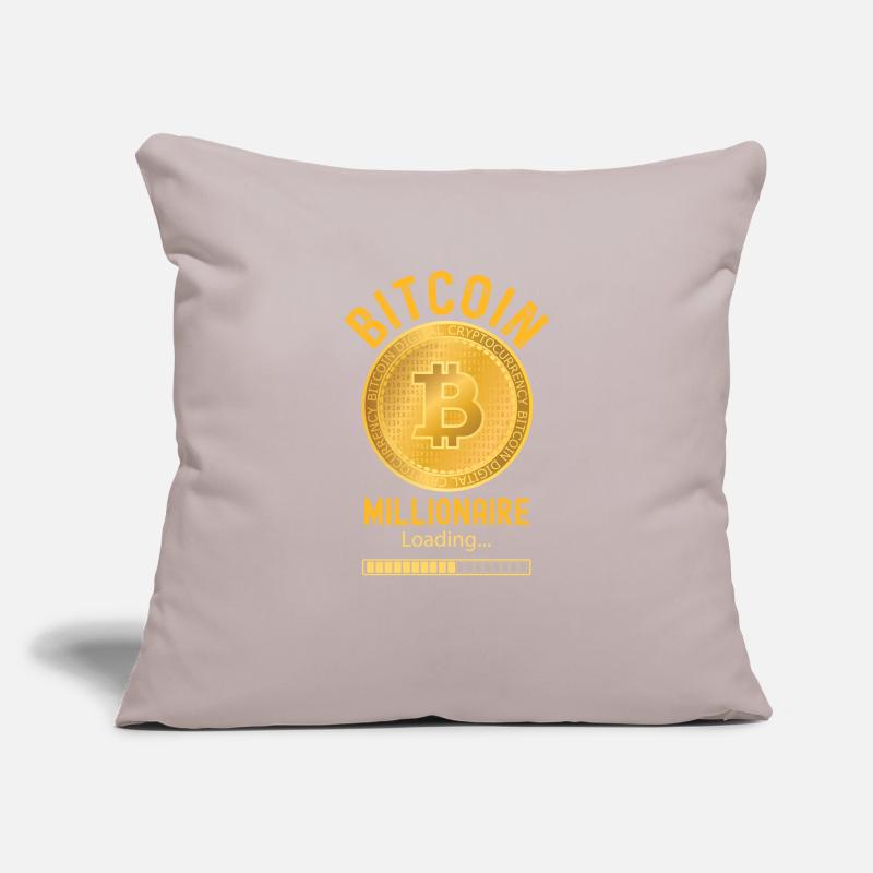 Bitcoin Millionaire Loading Sofa pillowcase 17,3'' x 17,3'' (45 x 45 cm)