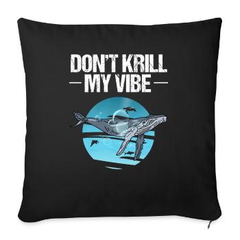 Marine biologist scientists whale marine animal ocean - Sofa pillowcase 17,3'' x 17,3'' (45 x 45 cm) - black - Front