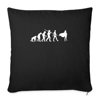Super Girl Evolution Woman - Sofa pillowcase 17,3'' x 17,3'' (45 x 45 cm) - black - Front