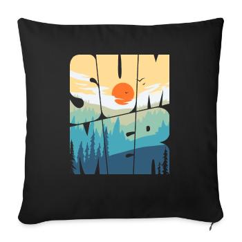 summer - Sofakissenbezug 45 x 45 cm - Schwarz - Vorne