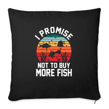 Aquarium - Sofakissenbezug 45 x 45 cm - Schwarz - Vorne