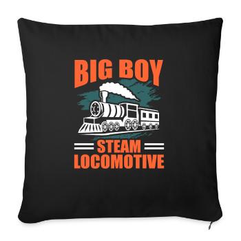 train - Sofa pillowcase 17,3'' x 17,3'' (45 x 45 cm) - black - Front