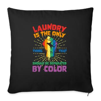 Laundry Is The Only Thing That Should Be Separated - Housse de coussin décorative 45 x 45 cm - noir - Devant