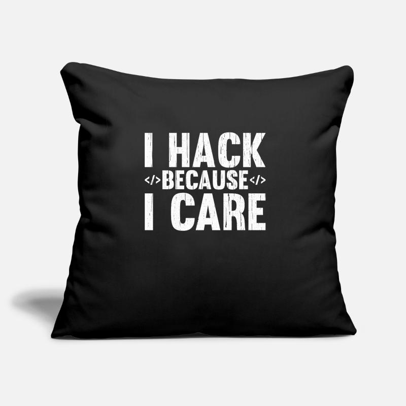 Hacker Hacking Code Computer admin saying gift Sofa pillowcase 17,3'' x 17,3'' (45 x 45 cm)