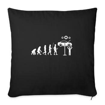 mechanic - Sofa pillowcase 17,3'' x 17,3'' (45 x 45 cm) - black - Front