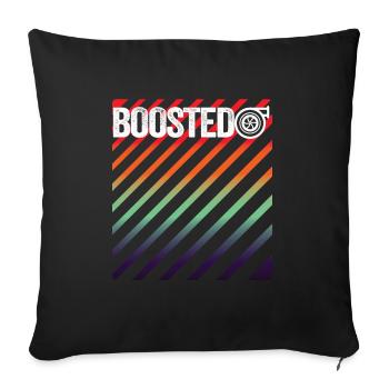 Turbolader - Boost Boosted Motorsport Auto - Sofakissenbezug 45 x 45 cm - Schwarz - Vorne