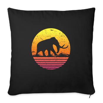 Mammut - Sofakissenbezug 45 x 45 cm - Schwarz - Vorne