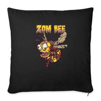 Beekeeping - Zom Bee Zombie Funny - Apiary - Sofakissenbezug 45 x 45 cm - Schwarz - Vorne