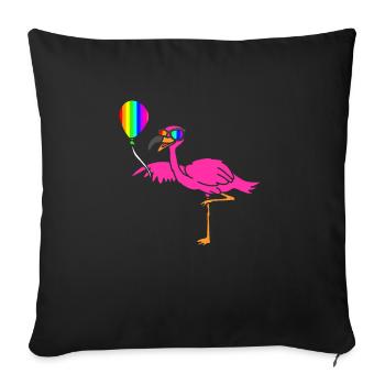 LGBT - Sofakissenbezug 45 x 45 cm - Schwarz - Vorne