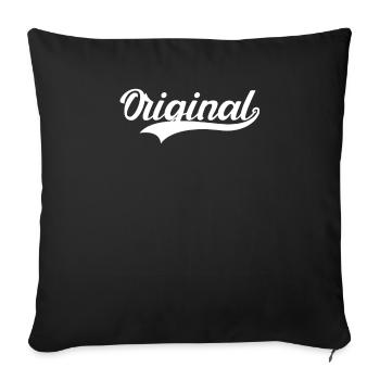 Vater und Sohn Partnerlook Original Remix - Sofakissenbezug 45 x 45 cm - Schwarz - Vorne