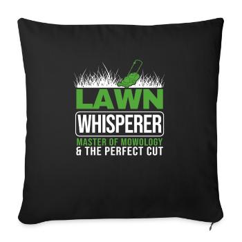 Lawn Whisper Groundskeeper Landscaper Gardener - Sofa pillowcase 17,3'' x 17,3'' (45 x 45 cm) - black - Front