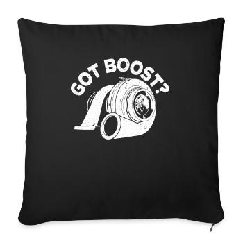 Got Boost Turbo Snail Motorsport Car Racing - Sofa pillowcase 17,3'' x 17,3'' (45 x 45 cm) - black - Front