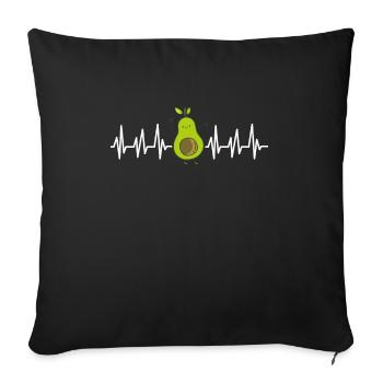 Avocado - Housse de coussin décorative 45 x 45 cm - noir - Devant
