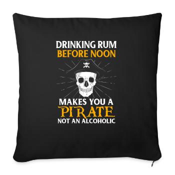 Pirat - Housse de coussin décorative 45 x 45 cm - noir - Devant